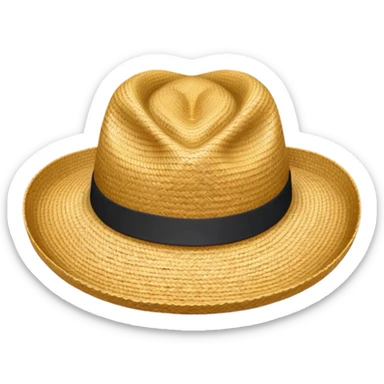 Create strow hat emoji sticker