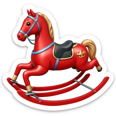 red Rocking Horse sticker