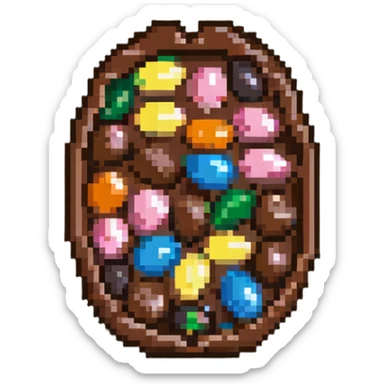 chocolate covered almonds sticker