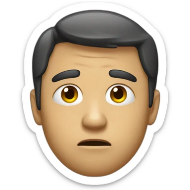 A disgruntled person sticker