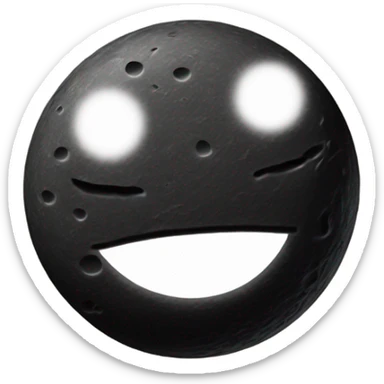 old black moon sticker