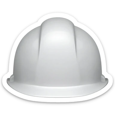 Puedes generar un casco de ingeniero civil  color blanco sticker