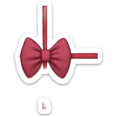 Blanket with a bow sticker