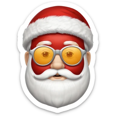 santa claus with shades sticker