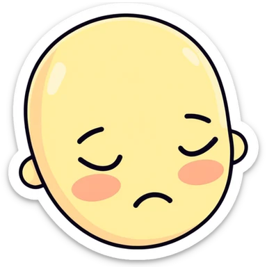 ☹️ and 😪 mixed together with the ☹️ face but crying sticker