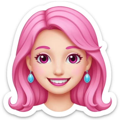 Pink girly Goddess sticker