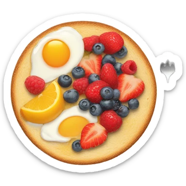 healthy breakfast sticker