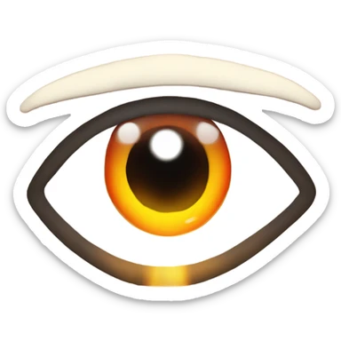 Heat with eyes  sticker