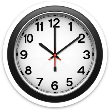 make Clock without numbers  sticker