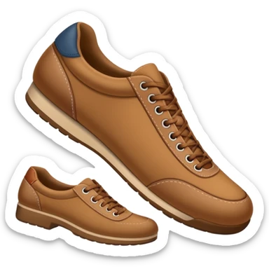 a normal foot with shoe sticker