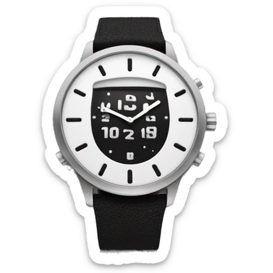Reloj de arena color negro y blanco  sticker