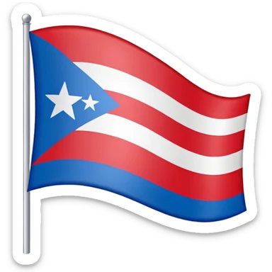 Puerto Rico flag  sticker