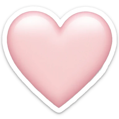 Light pink heart sticker
