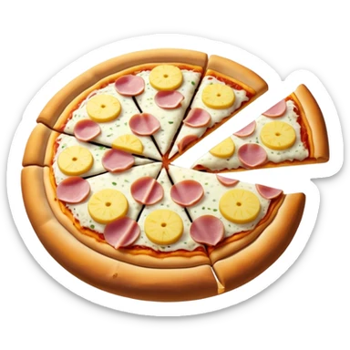 pizza hawaiana  sticker