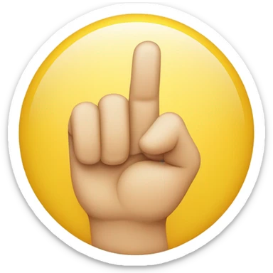 okay hand circle, but it’s facing forward and down sticker