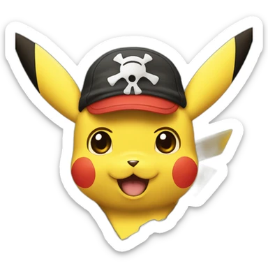 Pikachu pirata sticker