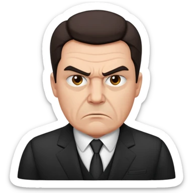 Irritated boss sticker