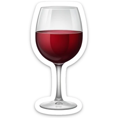 glass of wine  sticker