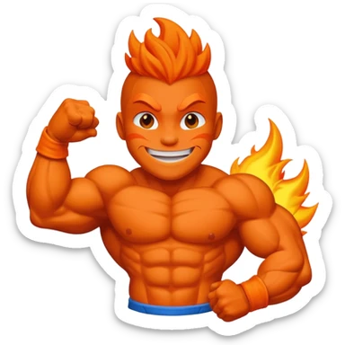 Dracaufeu GigaChad sticker