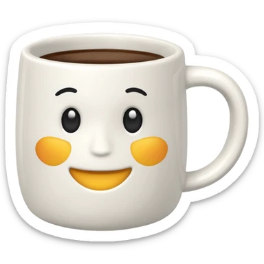 A cozy mug that says safe sticker