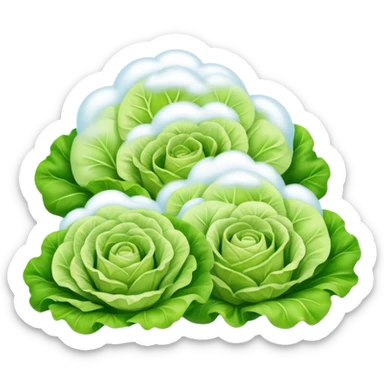 Clouds made from Lettuce sticker