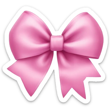 Pink bow sticker