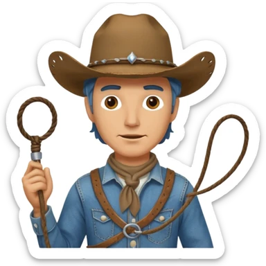 Cowboy (wild west theme) sticker