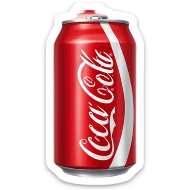 Coca cola can sticker