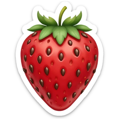 chocolate covered strawberry sticker