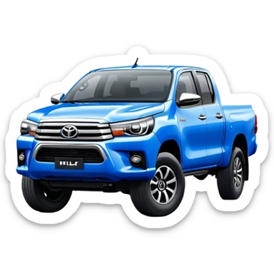 Toyota Hilux - Toyota (Model Year: 2021) (Iconic colour: Blue) sticker