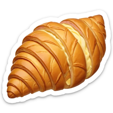 ham and cheese croissant sticker