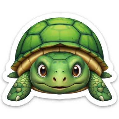 Sleep-deprived turtle sticker