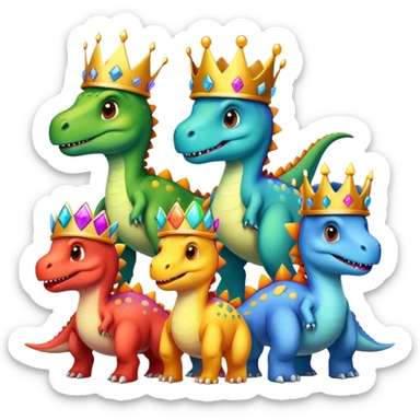 Dinosaures couronne  sticker