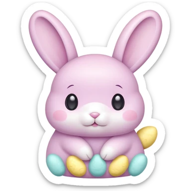  peeps candy kawaii bunny sticker