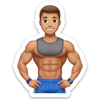 gym housesixpack sticker