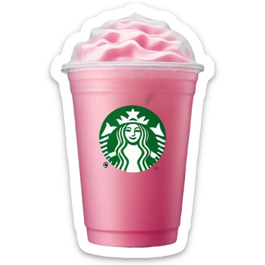 Starbucks pink drink sticker