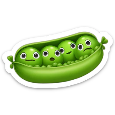 Peas in a pod sticker