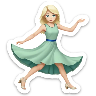 prince, black hair, blue eyes, garment, woman, blonde hair, green eyes, bending knee, sleveless white dress, sticker