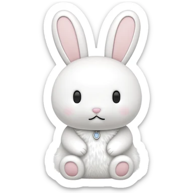 Miffy bunny, simple and cute sticker