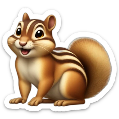 Farting Chipmunk sticker