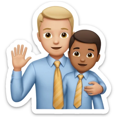 child play beating dad sticker