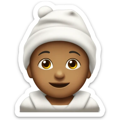 Baby with sant hat sticker