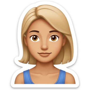 side eye smile sticker