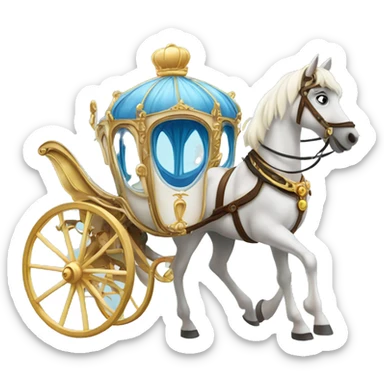 Cinderella Horse and carriage sticker