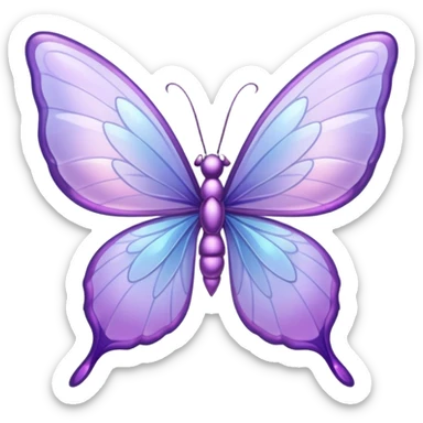 One fairy lilac wing sticker