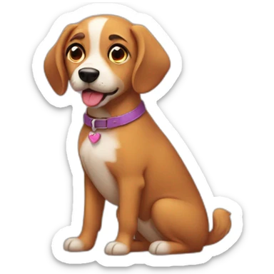 A gay dog sticker
