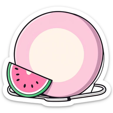 Pink summer sticker