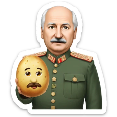 lukashenko and potato sticker