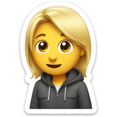 shy emoji sticker
