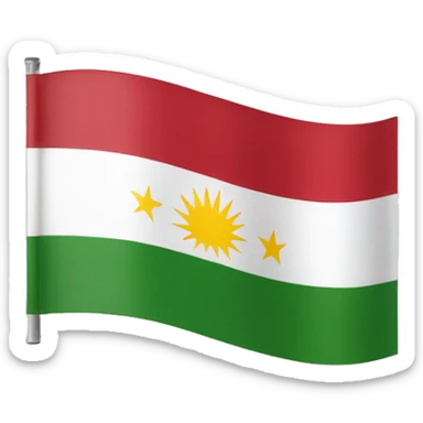 kurdistan flag sticker